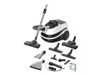 Bosch Serie | 4 AquaWash&Clean BWD421PRO - Støvsuger - kanister - pose / uten pose - hvit/svart Bosch Serie | 4 AquaWash&Clean BWD421PRO - Støvsuger - kanister - pose / uten pose - hvit/svart