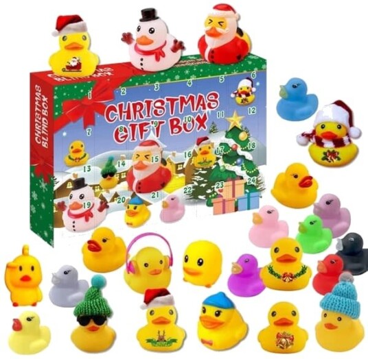 Julekalender 2025 Gummiank Julekalender for nedtelling for småbarn gutter og jenter