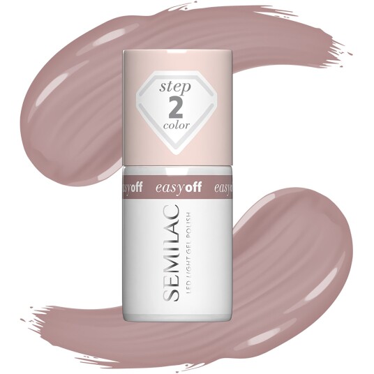 SEMILAC Easy Off LED Light Gel Polish Mocha Cream