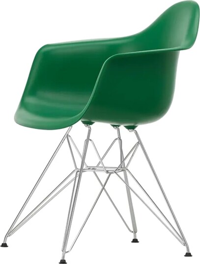 Vitra Eames Plastic RE DAR Spisestuestol Smaragd/ Krom Vitra Eames Plastic RE DAR Spisestuestol Smaragd/ Krom