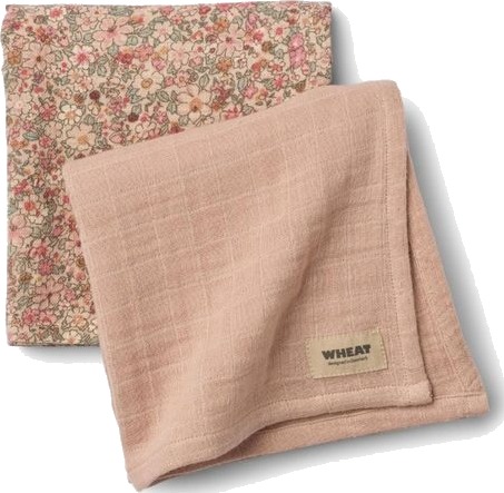 Wheat Rose Dust 2 Pk Muslin Kaya