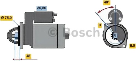 BOSCH 0 986 023 520 Starter BOSCH 0 986 023 520 Starter