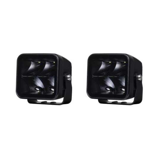 Arbeidslys PURELUX Black Square 40 Spot 8 cm / 40W / Spot 2 stk.