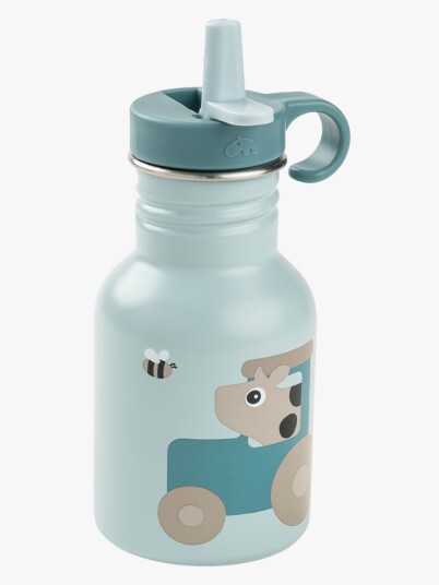 Done By Deer Tiny Farm Metallflaske Blue
