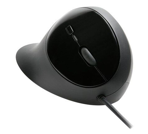 Kensington Pro Fit Ergo Kablet Mus med Ergonomisk Design - 5 Knapper - Svart