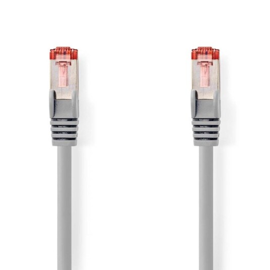Nedis CAT6 Nettverkskabel | RJ45 Han | RJ45 Han | S/FTP | 2.00 m | Rund | LSZH | Grå | Label Nedis CAT6 Nettverkskabel | RJ45 Han | RJ45 Han | S/FTP | 2.00 m | Rund | LSZH | Grå | Label
