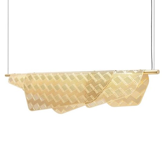 Petite Friture MEDITERRANEA 100 CM Dimbar Taklampe Børstet Messing Petite Friture MEDITERRANEA 100 CM Dimbar Taklampe Børstet Messing