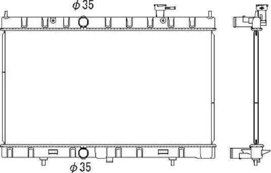 DIEDERICHS DCM2547 Radiator motorkjøling
