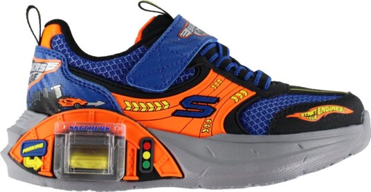 Skechers Sko - Garage - Svart/Blå/Oransje - Skechers - 32 - Sko