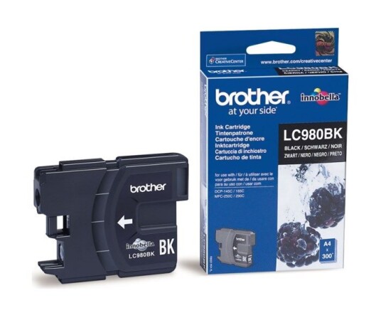 Brother LC980BK Blekkpatron Svart Brother LC980BK Blekkpatron Svart