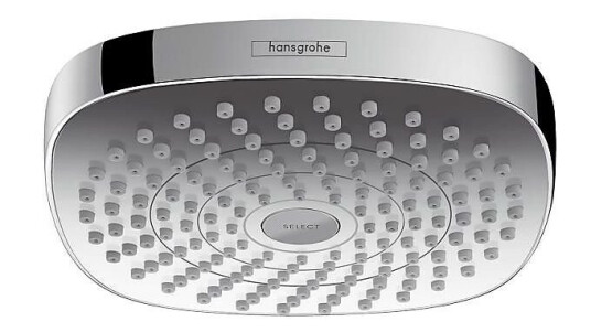 Hansgrohe Croma Select E 180 2jet Ø180 mm, Med 2 stråletyper, Krom