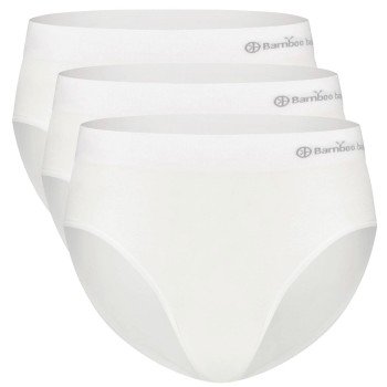 Bamboo basics Truser 3P Belle Seamless Full Brief Hvit XX Large Dame