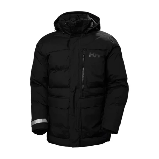 Helly Hansen Herre Tromsoe Vinter Jakke Med Hette Svart L MarineblåL Helly Hansen Herre Tromsoe Vinter Jakke Med Hette Svart L MarineblåL