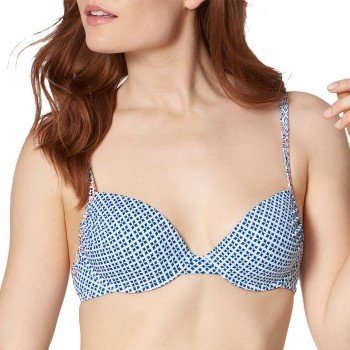 Triumph Mix and Match Padded Bikini Bra Blå/Hvit C 36 Dame Triumph Mix and Match Padded Bikini Bra Blå/Hvit C 36 Dame
