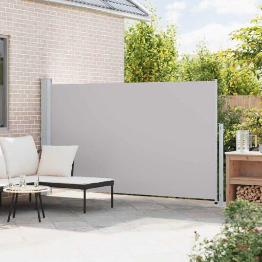 vidaXL Uttrekkbar sidemarkise 180x300 cm grå