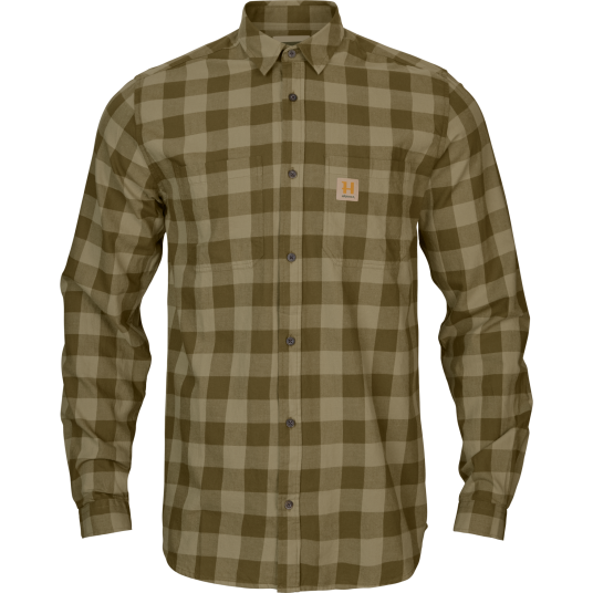 Härkila Skandinavisk L/S Skjorte Herre Dark olive check 4XL 4XL