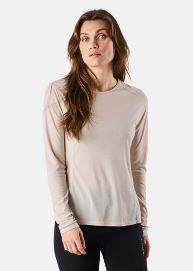 Swedemount Ultra Light Ls Tee W Khaki 36 Løpe T-Shirts Swedemount Ultra Light Ls Tee W Khaki 36 Løpe T-Shirts