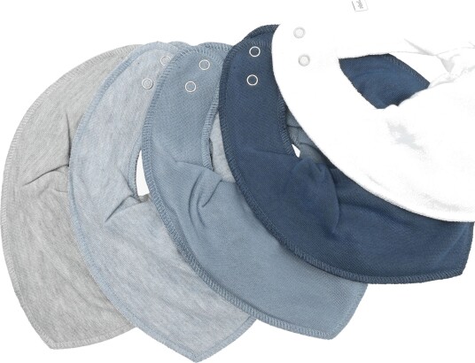 Pippi Dark Blue Bandana Stoff Smekke Solid 5 Pack