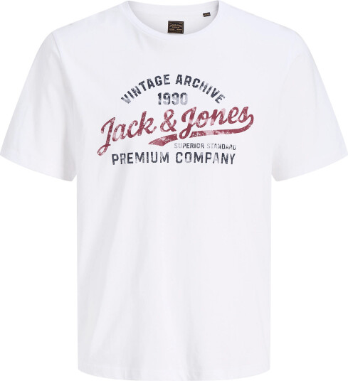 Jack & Jones Jprblumateo Ss Tee Smu White XL