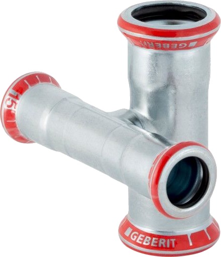 5 stk 15 x 15 mm T-stykke FZ 90° Mapress