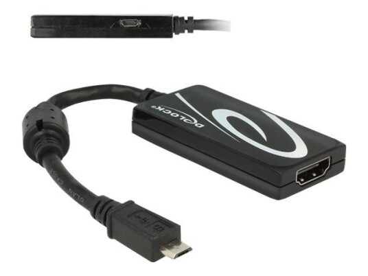 Delock video/audio-adapter - MHL / HDMI - 20 cm