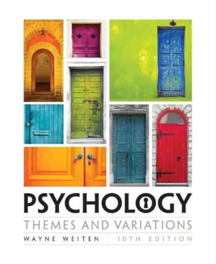 Psychology Av Wayne (University Of Nevada Las Vegas) Weiten