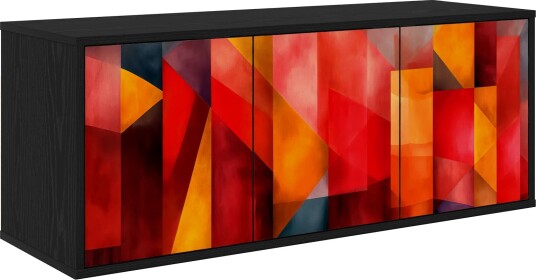 vidaXL Vegghengt TV skap HEESCH 102 x 33 x 40 cm Svart eik