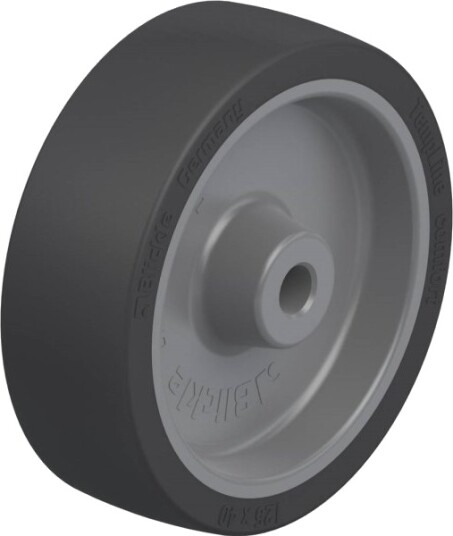Blickle 844340 Posi 125/12G Plasthjul - Hjuldiameter 125 Mm, Bæreevne Maks. 120 Kg - 1 Stk