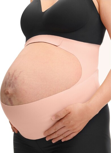 Momcozy Pregnancy Belly Band Natural Pink M Momcozy Pregnancy Belly Band Natural Pink M