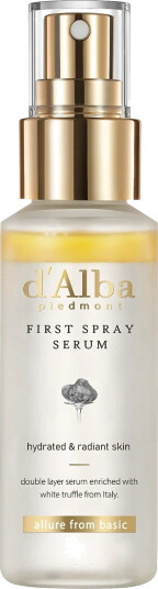 d'Alba White Truffle Ansiktsserum 50 ml - Fuktighetsgivende Mist med Avokado og Chiafrøolje