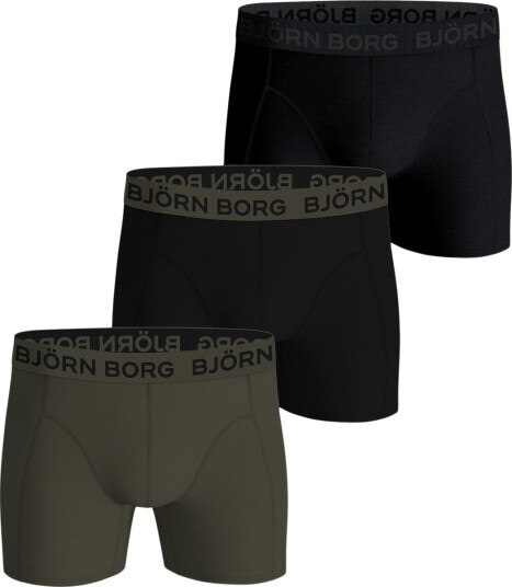 Björn Borg Cotton Stretch Boxer 3P Black XXL Björn Borg Cotton Stretch Boxer 3P Black XXL