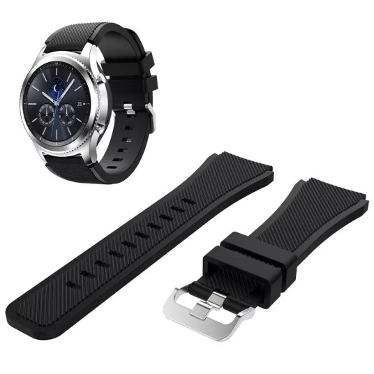 INCOVER Samsung Classic Frontier Silicone Watchband (22mm) - Svart