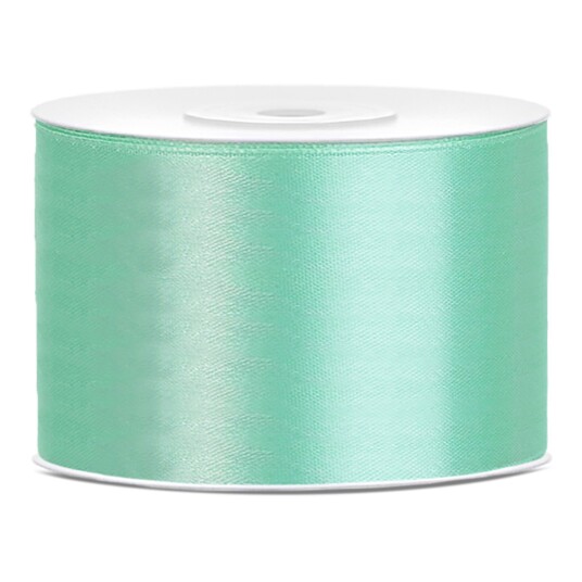PartyDeco Satengbånd Mint - 50 mm x 25 m