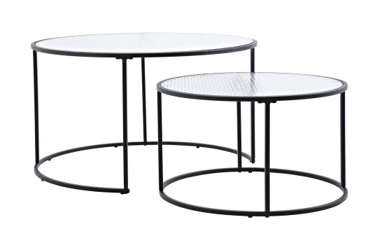 Venture Design Twin salongbord Glasss 80/60 cm