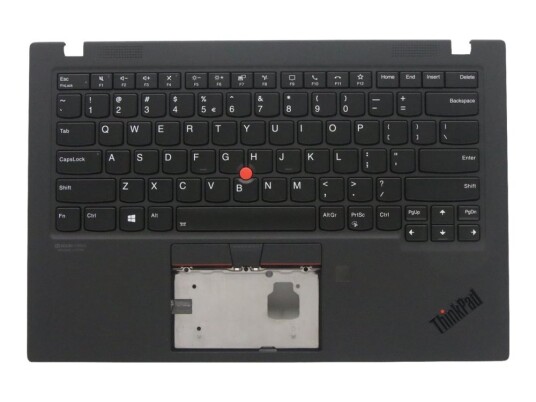 Chicony - Erstatningstastatur For Bærbar Pc - Med Trackpoint, Ultranav - Bakbelysning - Qwerty - Engelsk - Europa - Med Toppdeksel - For Thinkpad X1 Carbon Gen 8 20U9, 20Ua