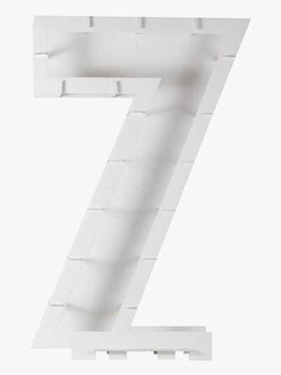 Ginger Ray Ballongboks Tall Hvit - Tallet 7 Ginger Ray Ballongboks Tall Hvit - Tallet 7