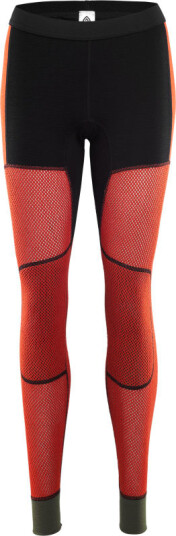 Aclima Women's WoolNet Hybrid Longs XS, Jet Black/Poinciana/Capulet Olive Aclima Women's WoolNet Hybrid Longs XS, Jet Black/Poinciana/Capulet Olive