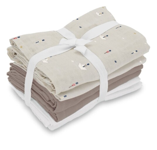 Vanilla Copenhagen Muslins 6 pakning Cozy Grey 70 x 70 cm MUSL8524