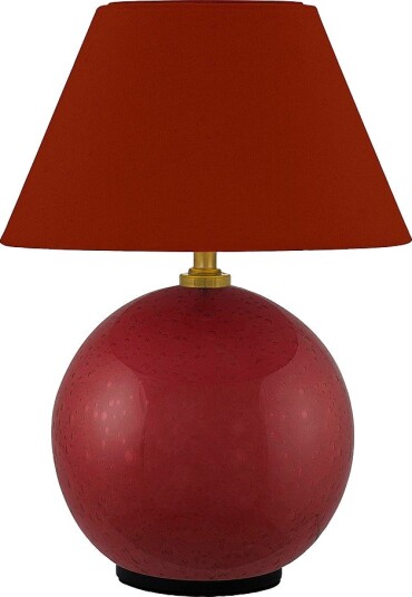 Globen Lighting   Bærbar bordlampe Iris 16 Butter yellow   Rød