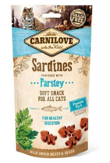 Carnilove Myke Godbiter Katt Sardin med Persille 50 g