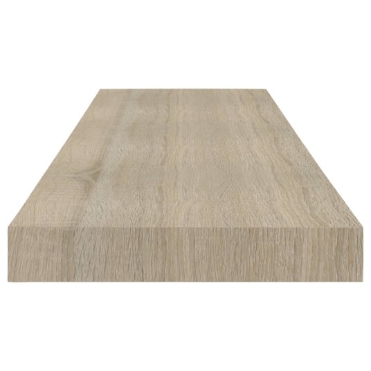 vidaXL Flytende vegghyller 4 stk eik 80x23,5x3,8 cm MDF