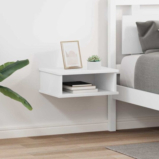 Nattbord 2 pcs Hvit 40 x 31 x 15 cm Konstruert tre Nattbord 2 pcs Hvit 40 x 31 x 15 cm Konstruert tre