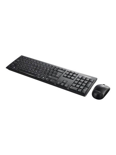 Lenovo 100 Wireless Combo - keyboard and mouse set - English - black - Tastatur & Mussett - Engelsk - Svart Lenovo 100 Wireless Combo - keyboard and mouse set - English - black - Tastatur & Mussett - Engelsk - Svart