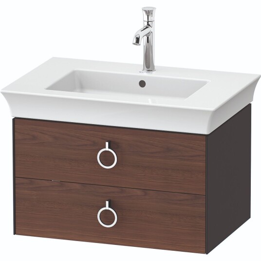 Duravit White Tulip Servantskap 2 skuf. 68,4x45,8x41 cm Valnøtt/Grafitt Matt