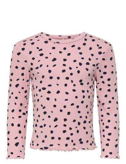 Kids Only Kmgtrinny Aop Ls O Nck Top Jrs Noos Pink 110