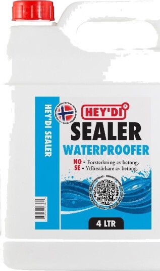 Heydi Sealer 4L Silikat Impregnering for Støvbinding og Forsterkning Heydi Sealer 4L Silikat Impregnering for Støvbinding og Forsterkning
