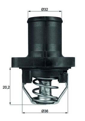 Termostat MAHLE ORIGINAL TI 47 89