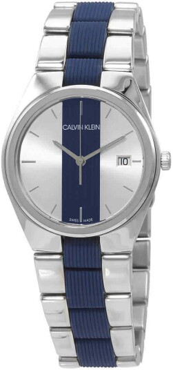 Calvin Klein CK Dameklokke K9E231VX Flerfarget/Gummi Ø34 mm