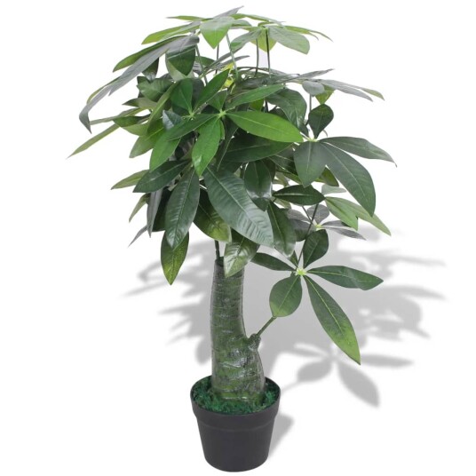 vidaXL Kunstig pachira med potte 85 cm grønn vidaXL Kunstig pachira med potte 85 cm grønn
