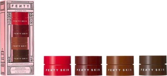 Fenty Skin Lip Treatment Plush Puddin' Intensive Lip Recovery Mask Set 4 x 5 ml